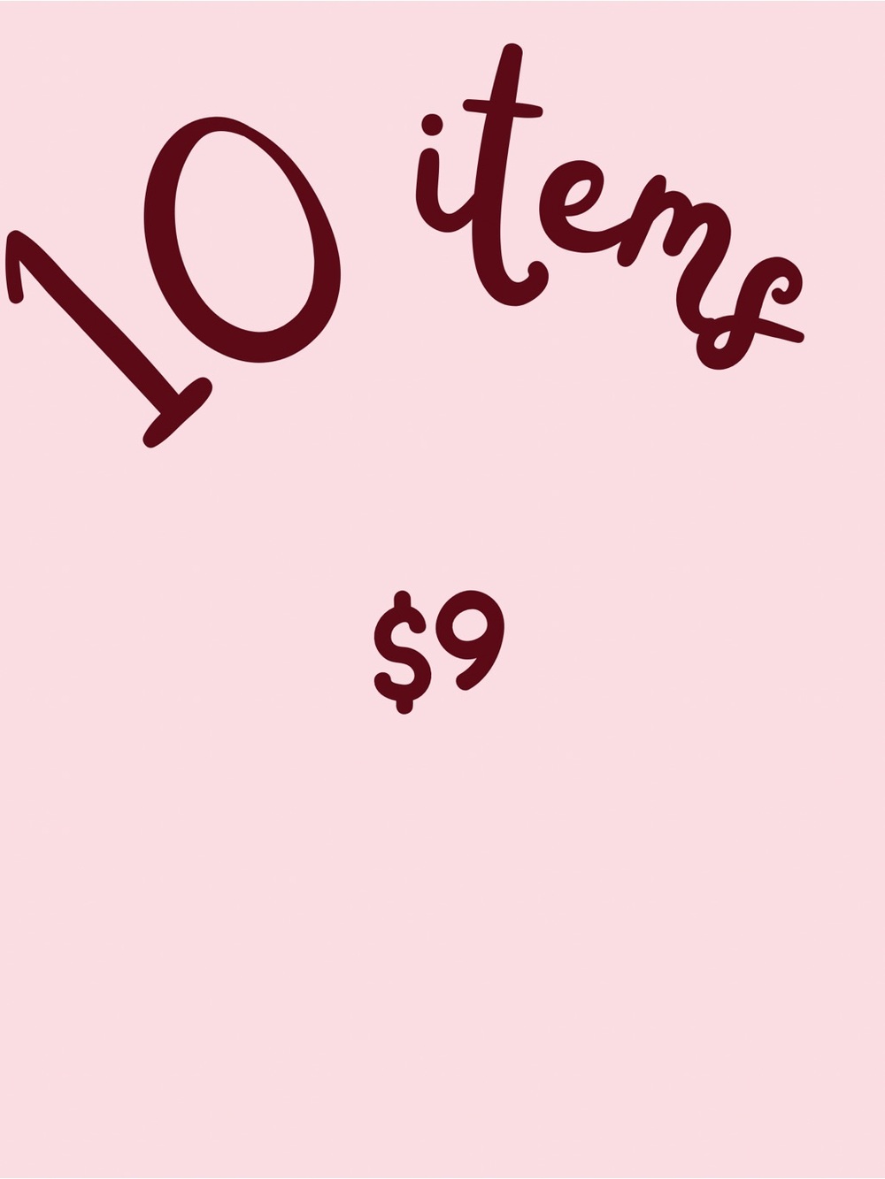 Box of 10 Items - can include dresses, T-shirts, leggings, sweatshirts, etc